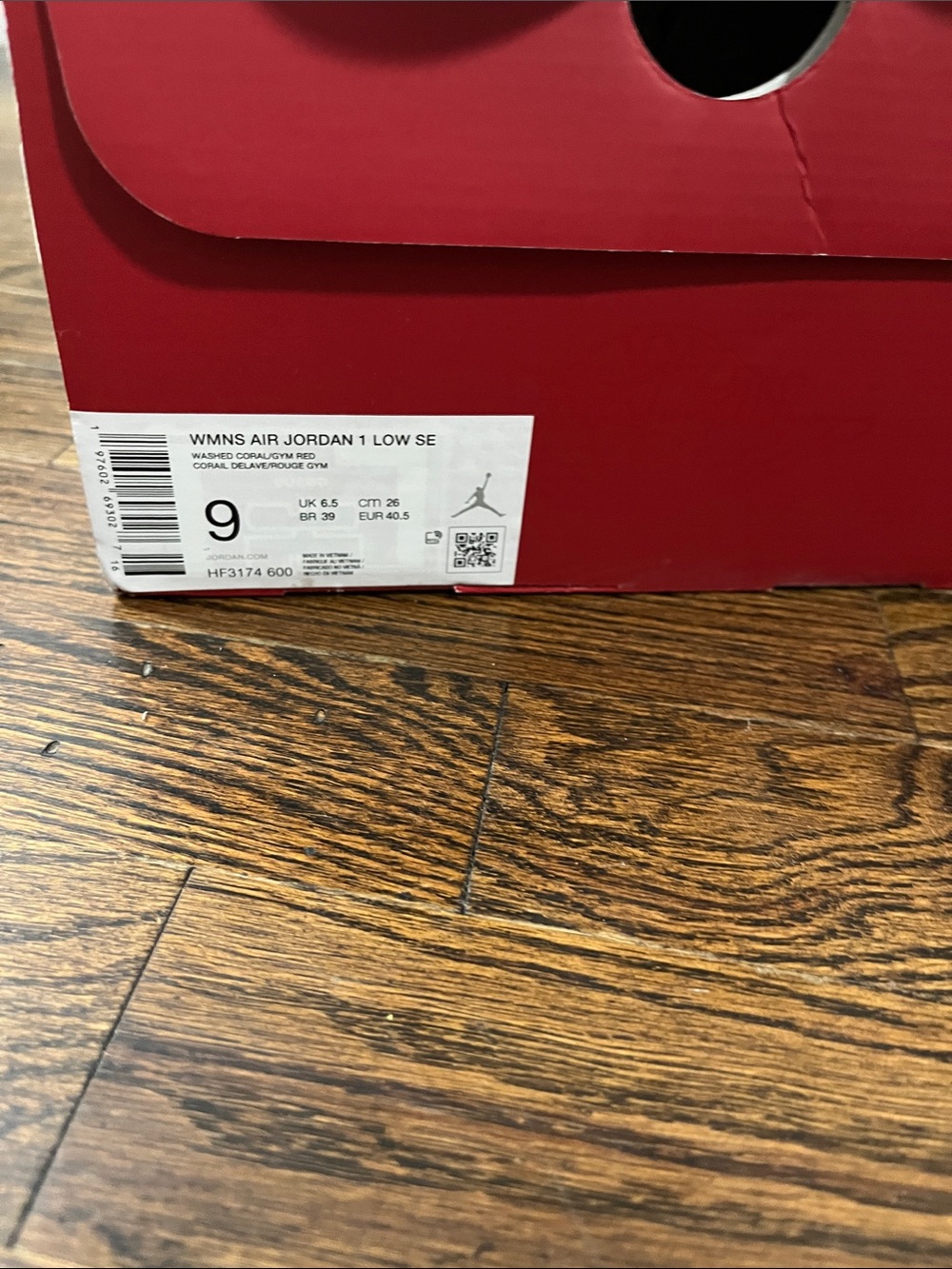 Jordan Womens Air Jordan 1 Low SE Red/White